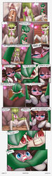 2017 absurdres angry areola asphyxiation blue_eyes blush breasts clitoris comic cowgirl_position cum cum_in_pussy english_text faceless_male female female_gardevoir female_on_top gallade gardevoir girl_on_top gothitelle half-closed_eyes highres human human_on_humanoid humanoid male male_human mammal masterploxy navel nintendo nipples on_top one_eye_closed open_mouth page_79 peeing penis pokemon pokemon_(species) pokemon_rse purple_eyes pussy red_eyes reverse_cowgirl_position ride riding sex speech_bubble straight strangling teeth testicles text tongue urine vaginal video_games waking_up