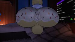 back_view backsack big_ass big_balls bottom_heavy bottom_heavy_femboy bottomless_male constable_sprinkle donut donut_anus fat_ass femboy food_creature fortnite gflemon47_vr puffy_anus sprinkles tagme vrchat vrchat_avatar vrchat_model