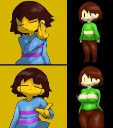 chara enigi09 female frisk tagme undertale
