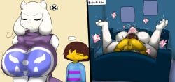 enigi09 female frisk tagme toriel undertale