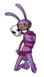 anthro bodily_fluids female gangle_(tadc) gangle_(the_amazing_digital_circus) glitch_productions handjob hhbrother humanoid jax_(tadc) lagomorph male male/female mammal masturbation penile sex sweat the_amazing_digital_circus