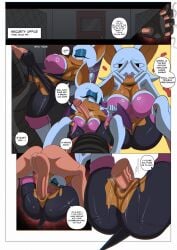 2d a_name_for_me anthro bat bat_wings big_breasts big_penis breasts comic dark-skinned_male dark_skin dialogue digital_media_(artwork) female green_eyes hereapathy human_on_anthro interspecies looking_at_penis male paizuri penetration penis pussy rouge_the_bat rough_sex sega sex short_hair shortstack sonic_(series) sonic_the_hedgehog_(series) torn_clothes vaginal_penetration white_fur white_hair