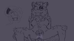 4_tails artist_request breasts dandy's_world desperation drooling fan_character pussy pussy_juice request tits_out wet_pussy yatta_(dandy's_world)