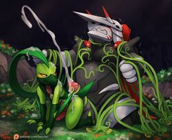 2boys aggron anal battle cave cum erection excited gay grass grovyle haychel interspecies male_only moss ninja nintendo original_character patreon pokemon pokemon_(species) pokemon_rse poxxxen scalie size_difference text url video_games