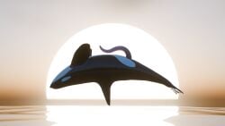 absurd_res animal_genitalia animal_penis big_penis blender_(artwork) cetacean cetacean_genitalia cetacean_penis digital_media_(artwork) dolphin erection feral genitals hi_res long_penis male mammal marine oceanic_dolphin orca penis qubane solo tapering_penis toothed_whale