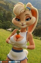big_breasts breasts feral lola_bunny looney_tunes