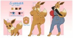 1girls 2023 2d 2d_(artwork) 2d_artwork adorable anthro ass big_ass big_butt blue_eyes breasts bubble_butt color curvaceous curvy cute denim eevee fat_ass feet female feral fluffy fluffy_tail furry furry_female game_freak generation_1_pokemon heterochromia jeans large_breasts looking_at_viewer looking_back naked nightowl nintendo nipples nude paws pokemon pokemon_(species) raised_tail red_eyes reference_image reference_sheet ripped_clothing sideboob sizevee_(oc) smile tail tall_female thicc thick_ass thighs tight_clothing torn_clothes video_games voluptuous wide_hips