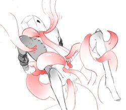 1boy anal_sex arc_system_works bag_over_head faust_(guilty_gear) guilty_gear guilty_gear_strive male male_only naked naked_male nipple_play skinny skinny_male tentacle tentacle tentacle_around_waist tentacle_in_ass tentacle_on_male tentacle_penetration tentacle_sex tied_arms tied_hands white_background