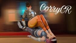 antifragile_dazzle d.va feet feet_fetish feet_focus feet_licking feet_on_face feet_sniff feet_together foot_fetish le_sserafim overwatch overwatch_2 smothering tracer tracer_(overwatch_2_suit)