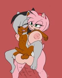 amy_rose carrying_partner christopherberry1 furry futa_on_male futanari male original_character sonic_(series) sonic_the_hedgehog_(series)