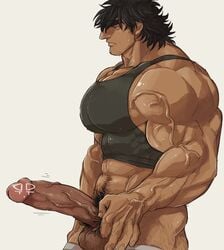 1boy bara beefy big_muscles big_penis big_testicles bodybuilder boner erection gay huge_balls huge_cock huge_muscles huge_penis huge_testicles hyper_balls hyper_muscles hyper_penis hyper_testicles large_penis larger_male male male_only manly marototori muscle muscles muscular muscular_male pecs penis presenting solo testicles thick_penis undressing yaoi