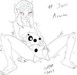 1boy 1girls absurd_res aron bodily_fluids breasts clothing cum cum_drip cum_in_pussy cum_inside dawn_(pokemon) dr_artist dripping duo female feral generation_3_pokemon genital_fluids hair hand_behind_back hand_on_back hat headgear headwear hi_res human looking_at_another looking_at_partner male male/female mammal mostly_nude nintendo nipples pokemon pokemon_(species) pokephilia size_difference smaller_male smile spread_legs spreading thrusting twitching