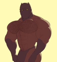 1boy bara big_muscles black_panther_(marvel) black_panther_(series) bulge dark-skinned_male dark_skin flaccid gloves human human_only male male_only marvel mask muscular muscular_male ripped-saurian solo solo_male superhero t'challa