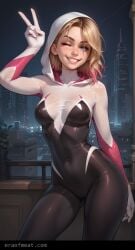 ai_generated grin gwen_stacy hero_outfit_(mha) marvel meat_master