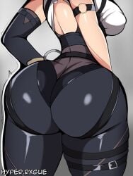 1girls ass ass_focus big_ass big_breasts breasts bubble_butt clothing dat_ass evelyn_chevalier fat_ass female female_only huge_ass hyperrxgue large_ass solo thick_ass thick_thighs wide_hips zenless_zone_zero