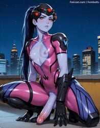 1boy ai_generated exposed_penis femboifu femboy overwatch solo tagme widowmaker