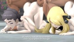 3d 3d_(artwork) 3d_animation animated ass blowjob cum cum_in_pussy cum_inside cynthia_(pokemon) diantha_(pokemon) dominica9 female male male/female nipples nude penetration pokemon pussy sex tagme video