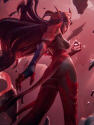 1girls 3d 3d_(artwork) breasts breasts breasts_out ecksoh female female_only marvel marvel_rivals nipples scarlet_witch scarlet_witch_(marvel_rivals) solo solo_female tits_out