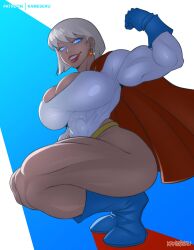 dc dc_comics kamekuzu kameseru muscular_female power_girl