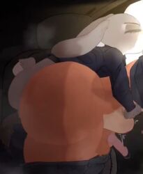 1boy 1futa anal_sex anthro ass big_ass big_ass_(male) disney fur furry futa_on_male futanari judy_hopps male nick_wilde rabur3su raburesu_ tagme thick_ass video zootopia