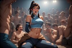 ai_generated and around ass attacked auction beautiful being big blue body boobs brown chains clothing coat collar crowd dark detailed edges eyes face for freckles fur gloves hair hips image korra light lips long luscious midriff model of on pants perfect ponytail pressure pulled qipao revealing sale sideboob skin sleeve sleeveless slim stage straight sweat tanned the_legend_of_korra thick thighs toned top tubes variant very white with woman young