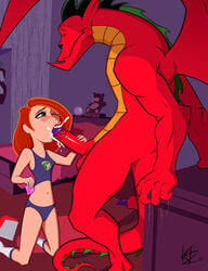 1boy 1girls 2013 american_dragon:_jake_long anthro balls condom cum cum_in_mouth cum_inside disney dracophilia dragon duo erection fellatio female hi_res human human_on_anthro humanoid_penis interspecies jake_long kaztor08 kim_possible kimberly_ann_possible male mammal membranous_wings oral oral_penetration penetration penis scalie sex straight wings zoophilia