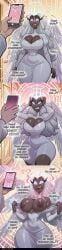 1boy 1other ? @_@ ai_generated angel angel_girl angel_wings angry assisted_exposure before_sex big_breasts blue_eyes brainwashing breasts breasts_out cellphone cleavage cleavage_cutout clenched_teeth clothing_cutout colored_sclera comic comic_page comic_panel curvy dark-skinned_female dark_nipples dark_skin dress english_text feathered_wings female forced_exposure freckles glowing glowing_eyes grey_dress grey_hair halo hands_on_own_head hazbin_hotel holding holding_phone hypnosis hypnosis_app imminent_sex juliet_sleeves large_breasts long_hair long_sleeves lustful_mind magic meme_attire mind_control narrow_waist nipples open_mouth patreon_username phone ringed_eyes self_upload sera_(hazbin_hotel) smartphone solo_focus spiral_eyes sweat tagme tearing_clothes teeth text thick_thighs thighs tight_dress torn_clothes torn_dress trembling turtleneck_dress very_dark_skin voluptuous voluptuous_female white_dress white_hair wide_hips wings