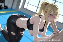 samus aran from metroid by rissuai