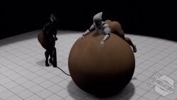 about_to_burst about_to_pop air_inflation air_pump belly_inflation big_ass big_breasts bursting close_to_bursting duo haydee haydee_(game) hose_in_butt hose_inflation huge_belly imminent_bursting imminent_popping inflation popping tagme turuptis video
