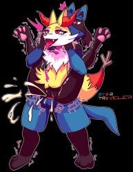 alternate_version_available anal anal_sex anthro anthro_on_anthro anthro_penetrated anthro_penetrating anthro_penetrating_anthro balls blush braixen commission creampied cum_in_pussy cum_inside cumshot filled_with_cum flat_chest flat_chested fox fox_ears fox_girl fox_tail fucked_from_behind full_nelson full_nelson_anam fur furry furry_ears furry_female furry_male furry_only furry_tail humanoid knot knotted_penis knotting lucario male/female motion motion_lines motion_outline nonchalant paws pokemon pokemon_(species) shake_lines shaking_lines size_difference startraveler tears_in_eyes tears_of_orgasmic_joy tears_of_pleasure testicles tongue