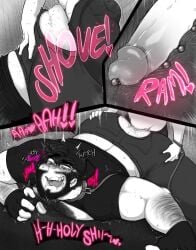 2d 2d_(artwork) 2d_artwork anal anal_insertion anal_penetration anal_sex arm_hair backwards_baseball_cap backwards_cap backwards_hat baseball_cap beard big_ass big_cock big_dick big_penis big_sub big_sub_small_dom big_sub_small_top black_fingerless_gloves black_shirt cap chest chest_fur chest_hair chest_tuft cock_piercing collar colorless comic comic_page crying crying_male crying_rape_victim crying_while_penetrated crying_with_eyes_open dark_hair dick_piercing dick_piercings drool drool_on_face drooling english english_commentary english_dialogue english_language english_text facial_hair fingerless_gloves freckles freckles_on_ass freckles_on_body freckles_on_face gay gay_domination gay_rape gay_sex grayscale half-closed_eyes half_lidded_eyes hat heart heart_symbol hearts huge_cock huge_dick huge_penis hunter_(sabbasarts) jacob's_ladder jeans kyle_langdon_(sabbasarts) leash leash_and_collar leashed leashed_collar male massive_cock massive_dick massive_penis moan moaning moaning_from_pleasure moaning_in_pleasure moaning_loud moaning_male moans motion_lines onomatopoeia open_mouth original original_character original_characters page_16 page_number pants penis_piercing piercing piercing_on_penis piercings pink_text rape raped_male ripped_clothes ripped_clothing ripped_pants sabbasarts saliva saliva_drip saliva_trail shaking_lines size_difference small_dom small_dom_big_sub sweat sweatdrop sweating sweaty sweaty_ass sweaty_body sweaty_butt tear tearing_up tears thrust_lines thrusting thrusting_into_ass uncolored wavy_hair yaoi