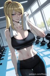 samus aran from metroid by rissuai