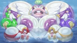 evedeve cheep_cheep cheep_chomp fish mario_(series) mario_bros fish_tail fish_girl fish_humanoid humanoid female female_only female_focus 5girls size_difference size_comparison size_queen size bigger_female smaller_female group_nudity group big_breasts big_ass big_butt big_thighs big_nipples big_belly big_areola big_boobs belly belly_button nipples nipples_outside huge_breasts huge_ass huge_butt huge_thighs huge_testicles enormous_breasts enormous_ass enormous_thighs enormous_butt enormous_tits enormous_boobs gargantuan_ass gargantuan_breasts gargantuan_butt gigantic_breasts gigantic_ass gigantic_butt gigantic_nipples nips busty busty_female ass butt breasts breasts_out breasts_bigger_than_head boobs boobs_out boobs_bigger_than_head boobs_and_butt_pose lake ocean ocean_background simple_background steam steaming_body steamy steamy_ass water wet wet_body wet_skin hyper hyper_breasts hyper_ass hyper_butt hyper_nipples tongue tongue_out looking_at_viewer pov pov_eye_contact big_tongue huge_tongue significant_size_difference