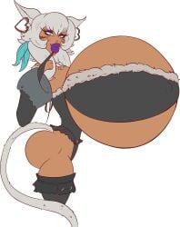 1girls big_breasts big_lips bimbo bimbo_body bimbo_lips bradtanker3 breasts cat_ears female female_focus female_only final_fantasy final_fantasy_xiv finger_on_lip giant_breasts gigantic_breasts huge_breasts huge_lips hyper hyper_breasts hyper_lips massive_breasts mostly_clothed revealing_clothes solo thick_lips top_heavy y'shtola