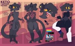 anthro furry keto_(ketofur) ketofur panther reference_sheet