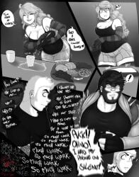 1female1male 1girl 1girls 1male 1male1female 1males 1man 1man1girl 1man1woman 1men 1woman 1woman1man 1women 2boys 2d 2d_(artwork) 2d_artwork 2male 2males alcohol alcoholic_drink angry angry_expression angry_eyes angry_face backwards_baseball_cap backwards_cap backwards_hat big_sized_male black_eyebrows black_fingerless_gloves black_shirt black_tank_top blush blushing blushing_at_partner blushing_face boobs braid braided_hair cheese clothed clothed_female clothed_male colorless comic comic_page cup dark_hair dark_jeans english english_commentary english_dialogue english_language english_text facial_hair female fingerless_gloves freckles freckles_on_face freckles_on_neck fully_clothed fully_clothed_female fully_clothed_male furrowed_brow furrowed_brows furrowed_eyebrows gloved_hands gloves grapes grayscale hunter_(sabbasarts) imminent_rape jacket jacket_open jeans kierra_(sabbasarts) kyle_langdon_(sabbasarts) light_hair lip_piercing male motion_lines nipple_bulge nipple_outline nipples olives on_phone onomatopoeia original original_character original_characters overprotective overthinking page_2 page_number panic panicked panicked_face panicked_look panicking panties piercing piercing_on_face piercings possessive ripped_clothing ripped_jeans ripped_pants sabbasarts shaking_lines shock shocked shocked_expression shocked_eyes shocked_face short_hair sideboob sitting sitting_down sitting_on_chair sitting_on_couch sitting_on_lap sitting_on_person size_difference skirt smile smiling smiling_at_another smiling_at_partner smiling_female spiked_jacket spilling spilling_drink straight_hair strap_slip straps striped_clothes striped_clothing striped_gloves striped_legwear striped_thighhighs stripped_socks stripped_thighhighs suprised suprised_expression suprised_eyes suprised_face suprised_look tall tank_top thigh_highs thigh_socks thighhighs thighs tight_clothing uncolored vodka wavy_hair yandere