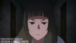 1boy 2d 2d_animation 2girls anal anal_sex animated black-haired_female black_hair brown-haired_female brown_hair jujutsu_kaisen kissing kissing_while_penetrated large_breasts large_penis satoru_gojo sex shoko_ieiri short_hair short_video shorter_than_30_seconds sound tagme totonito utahime_iori video voyeur_pov white-haired_male white_hair