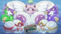 evedeve cheep_cheep cheep_chomp fish mario_(series) mario_bros fish_tail fish_girl fish_humanoid humanoid female female_only female_focus 5girls size_difference size_comparison size_queen size bigger_female smaller_female group_nudity group big_breasts big_ass big_butt big_thighs big_nipples big_belly big_areola big_boobs belly belly_button nipples nipples_outside huge_breasts huge_ass huge_butt huge_thighs huge_testicles enormous_breasts enormous_ass enormous_thighs enormous_butt enormous_tits enormous_boobs gargantuan_ass gargantuan_breasts gargantuan_butt gigantic_breasts gigantic_ass gigantic_butt gigantic_nipples nips busty busty_female ass butt breasts breasts_out breasts_bigger_than_head boobs boobs_out boobs_bigger_than_head boobs_and_butt_pose lake ocean ocean_background simple_background steam steaming_body steamy steamy_ass water wet wet_body wet_skin hyper hyper_breasts hyper_ass hyper_butt hyper_nipples tongue tongue_out looking_at_viewer pov pov_eye_contact big_tongue huge_tongue sign significant_size_difference text