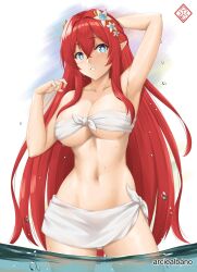 1girls 2d 2d_(artwork) 2d_artwork adult adult_female alternate_version_at_source alternate_version_available arciealbano arm_behind_head armpit armpit_crease armpit_peek armpits bare_armpits bare_arms bare_belly bare_chest bare_hands bare_hips bare_legs bare_midriff bare_navel bare_shoulders bare_skin bare_thighs belly belly_button big_breasts bikini bikini_bottom bikini_only bikini_top blue-eyed_female blue_eyes breasts busty busty_female character_request collarbone curvaceous curvaceous_body curvaceous_female curvaceous_figure curvaceous_hips curvaceous_thighs curvy curvy_body curvy_female curvy_figure curvy_hips curvy_thighs digital digital_art digital_drawing digital_drawing_(artwork) digital_media digital_media_(artwork) dripping_wet elbows exposed_armpits exposed_arms exposed_belly exposed_chest exposed_hips exposed_legs exposed_midriff exposed_navel exposed_shoulders exposed_skin exposed_thighs eyebrows_visible_through_hair female female_focus female_only fingers flower flower_hair_ornament flower_in_hair flower_on_head groin hair_between_eyes hair_ornament hair_ornaments hairless_armpits hand_behind_head head_tilt high_resolution highres honkai:_star_rail honkai_(series) hourglass_figure inframammary_fold large_boobs large_breasts lean_figure linea_alba long_hair looking_at_viewer mature mature_female midriff more_at_source narrow_waist navel plump_breasts pointy_ears posing posing_for_the_viewer red-haired_female red_hair shaved_armpits shoulders simple_background slender_body slender_waist slim_waist soaked solo standing stomach string_bikini swimsuit swimwear thick_thighs thigh_gap thighs tilted_head underboob upper_body very_long_hair very_long_hair_female water water_drop wet wet_belly wet_bikini wet_body wet_breasts wet_face wet_hair wet_legs wet_nipples wet_skin wet_swimsuit wet_thighs white_background white_bikini white_bikini_bottom white_bikini_top white_string_bikini white_swimsuit white_swimwear wide_hips