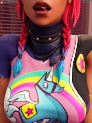 3d 3d_(artwork) brite_raider darkbahamuth female fortnite pinup sfw suggestive tongue tongue_out