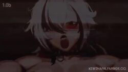 1boy 1girls animated arlecchino_(genshin_impact) black_and_white_hair blowjob collar cowgirl_position cum cum_in_mouth cum_in_pussy cum_inside cum_on_face degradation double_penetration english_text eyes_rolling_back fellatio filming gangbang genshin_impact hoyoverse interracial kiwihana multiple_boys multiple_creampies multiple_orgasms pov red_eyes riding_penis running_a_train sound spitroast tongue tongue_out vaginal_penetration video white_hair