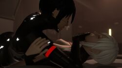 2girls android android_girl ariane_yeong cyborg cyborg_girl elstari elster_(signalis) female fingering fingering_pussy korean korean_female lesbian lesbian_sex pussy robot robot_girl signalis tagme white_hair yuri