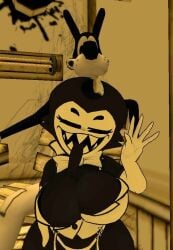 ass bendy bendy_and_the_ink_machine bendy_fem big_ass big_breasts black_body boris_the_wolf breasts cally3d cryptiacurves demon demon_girl demon_horns female rule_63