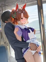 1girls ai_generated animal_ears anthropomorphization artist_request dantsu_flame_(umamusume) eyes female hair legs skin tagme umamusume umamusume_pretty_derby young