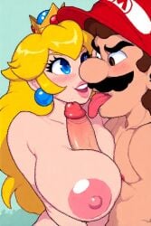 ai_generated breasts dick female gb gba gbc male mario_(series) nes peach penis pixel pixel_art princess princess_peach sex sexy snes