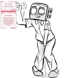 accident boxten_(dandy's_world) dandy's_world desperation fetish fully_clothed keeboreal male male_only omorashi peeing peeing_self roblox roblox_game wetting