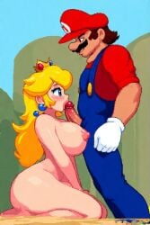 ai_generated breasts dick gb gba gbc mario mario_(series) nes peach pixel pixel_art princess princess_peach sex sexy snes
