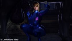 1girls 3d 3d_(artwork) blender blonde_hair blungusr18 bodysuit cock_worship curious disgusted female flaccid holding_penis horse horsecock huge_ass huge_cock hyper_penis male metroid penis penis_awe phone samus_aran scrag_samus selfie sheath simple_background squatting thick_thighs zoophilia