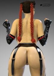 1girls 3d alternate_version_at_source apex_legends ass back_view big_ass cynicxl3d dark-skinned_female dark_skin female latina loba_(apex_legends) pussy solo