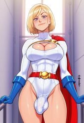 1futa ai_generated anasheya_(style) blonde_futa blonde_hair blondshell civitai dc dc_comics futa_only futanari human light-skinned_futa light_skin power_girl